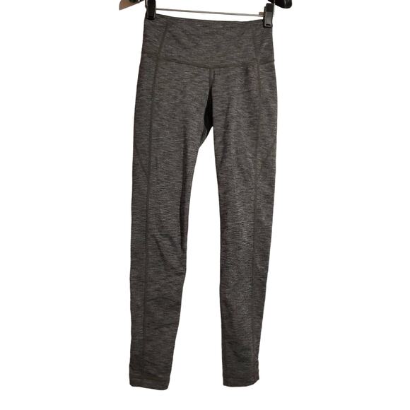 Athleta Revelation Heathered Gray Tights Womens Size XS Activewear Leggings - Picture 2 of 11